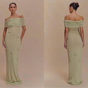 MESHKI Brynn Orchid Knit Maxi Dress